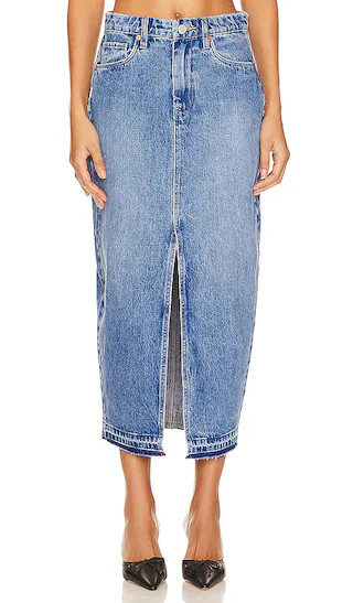 Denim Pencil Skirt in Double Duty | Revolve Clothing (Global)