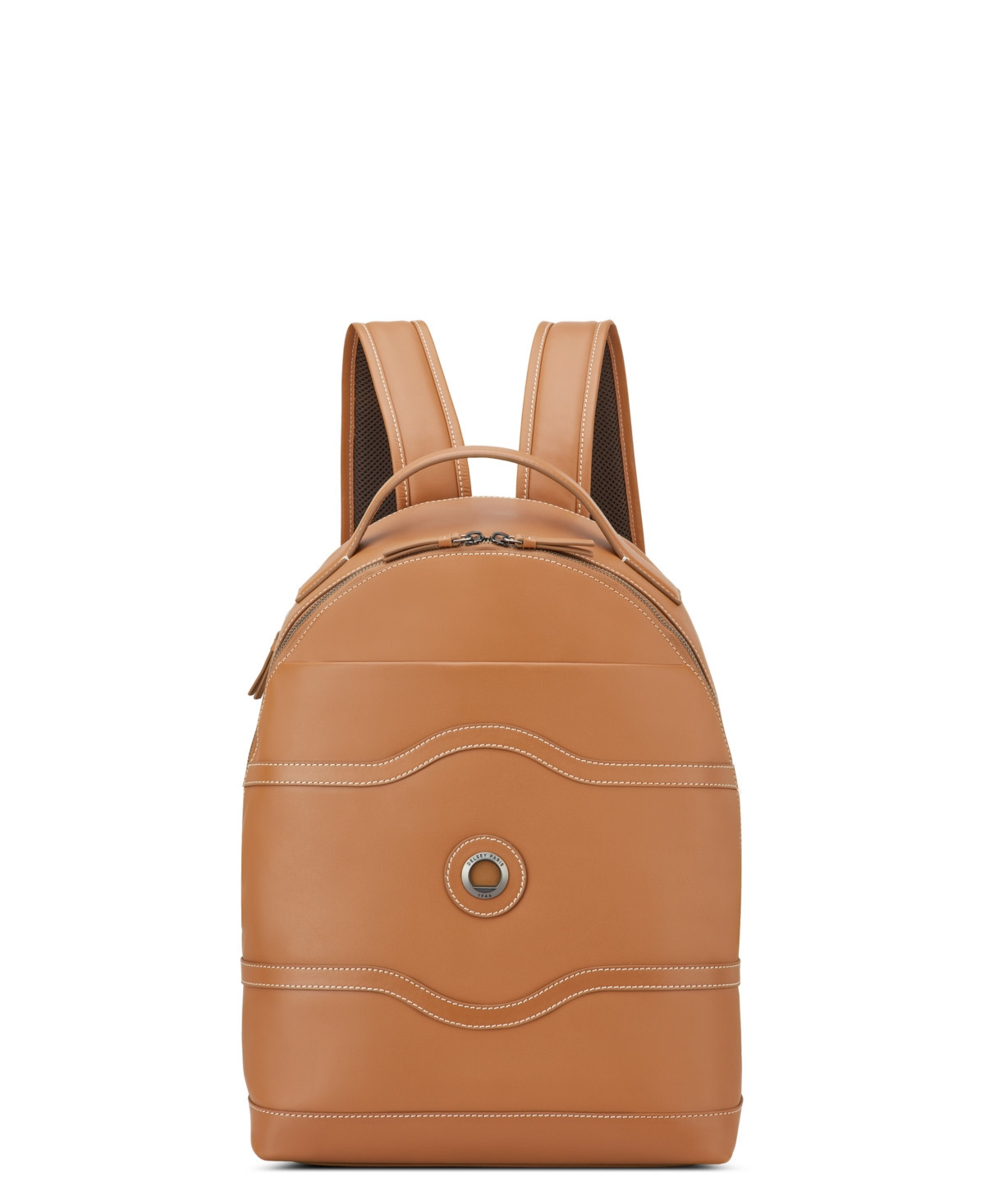Delsey Paris Chatelet 12.25" Leather Backpack - Cognac | Macy's