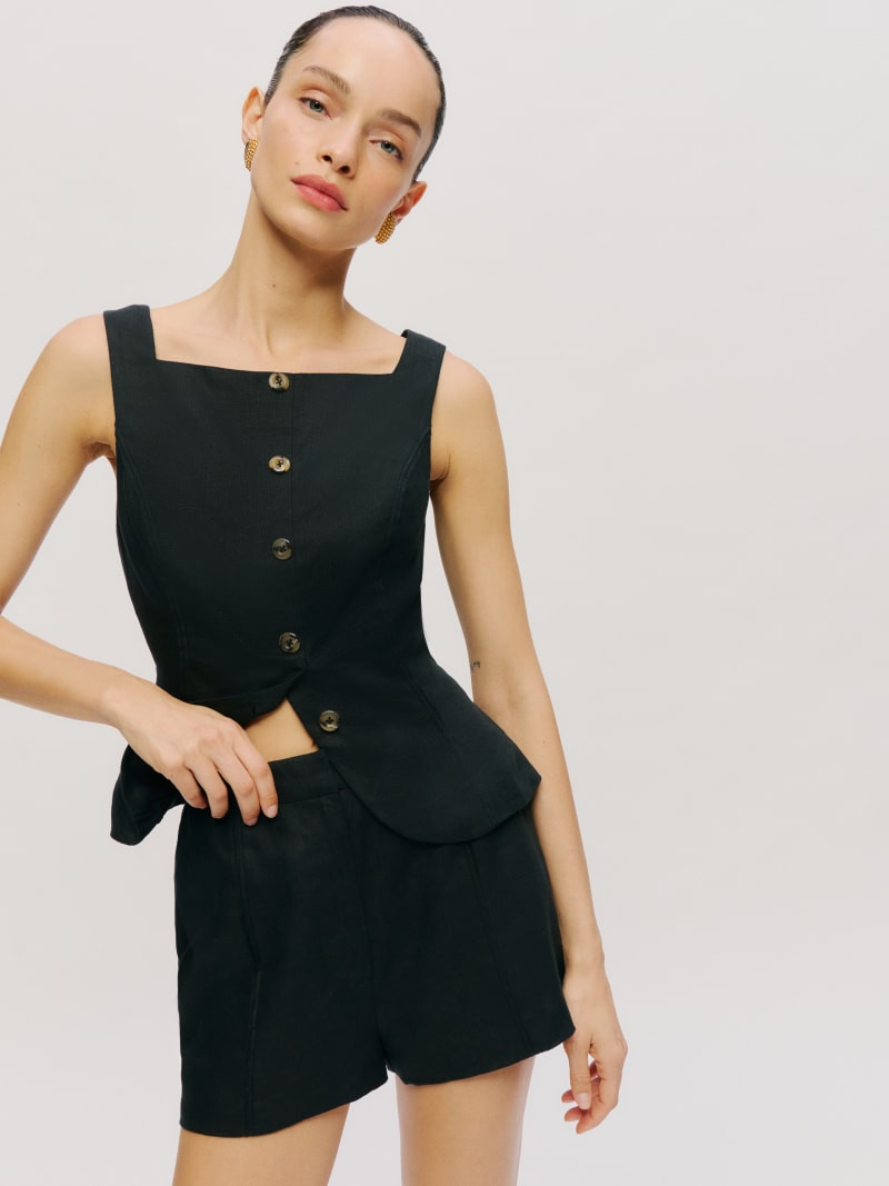 Emily Linen Two Piece | Reformation (Global)