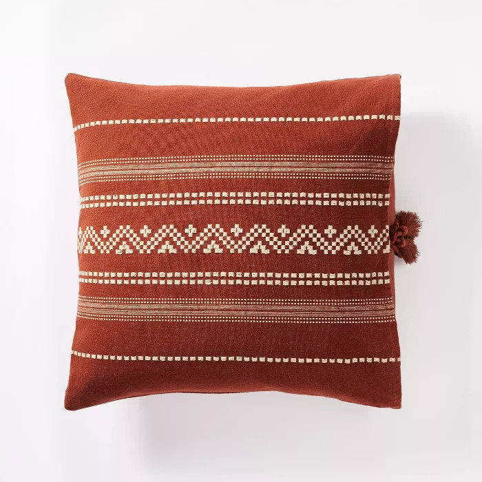 Square Woven Textured Throw Pillow - Threshold™ designed with Studio McGee | Target