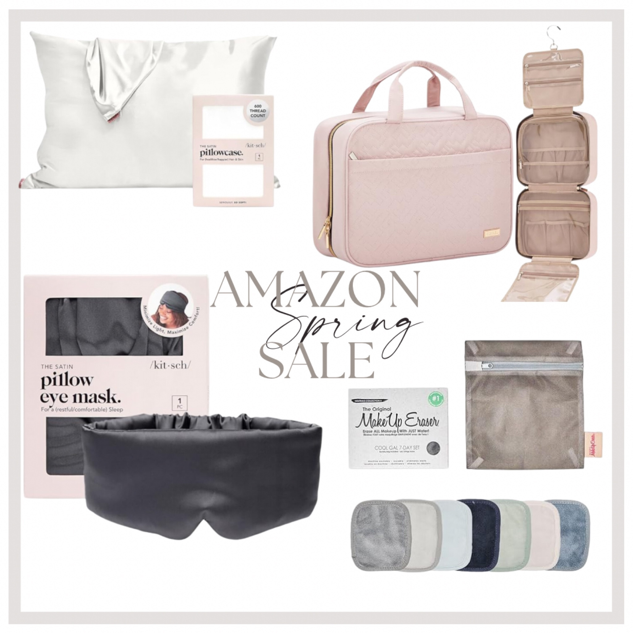 Amazon Spring Sale ends tonight!
So many great items on sale.
The travel toiletry bag is under $20 and makes a great gift. Add the makeup erasers with the toiletry bag for a grad present.
Monogram the pillowcase for a great Senior 👩‍🎓 gift as well.


#LTKsalealert #LTKbeauty #LTKfindsunder50