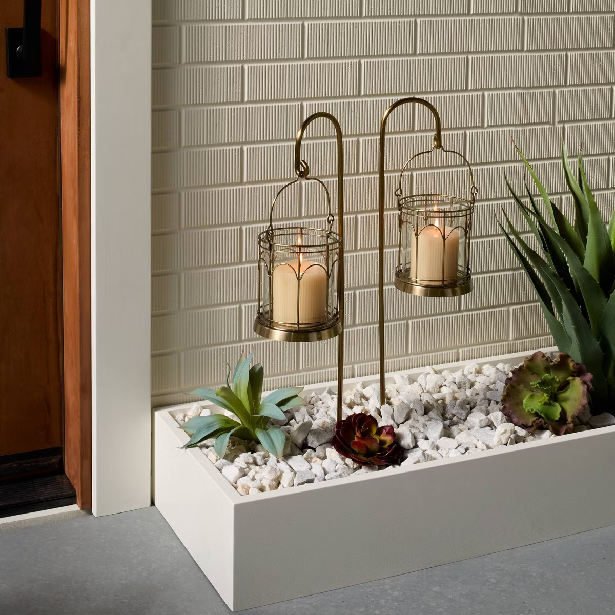 2ct Outdoor Stake Candle Lantern - Hearth & Hand™ with Magnolia | Target