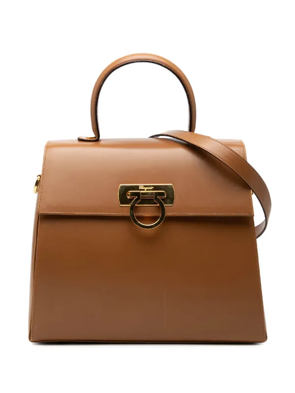 2000-2026 kleine Gancini Iconic Satchel-Tasche aus Leder | Farfetch Global