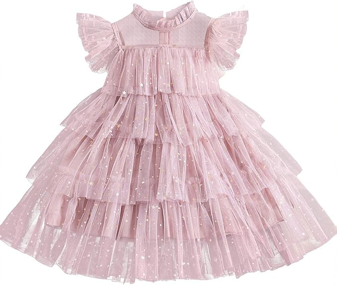 Girl's Unicorn Rainbow Dress Children Summer Casual Clothes | Amazon (US)