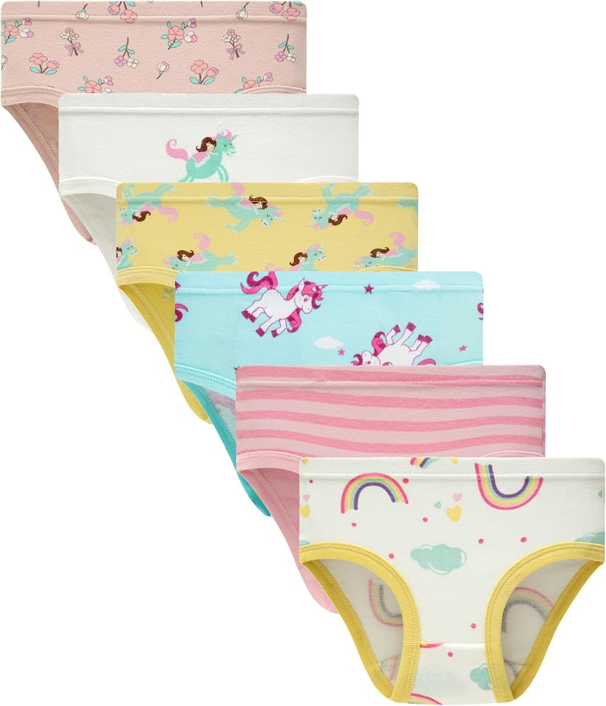 Boboking Soft Cotton Underwear Toddler Girls'Briefs Soft Undies | Amazon (US)