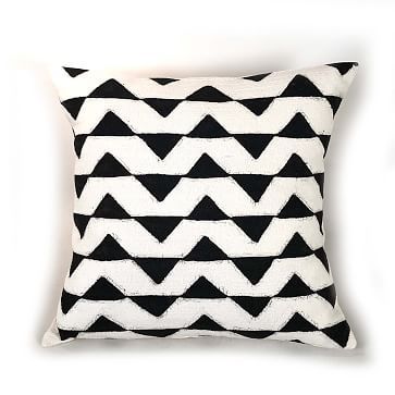 Tonga Pillow Cover - Black Triangle | West Elm | West Elm (US)