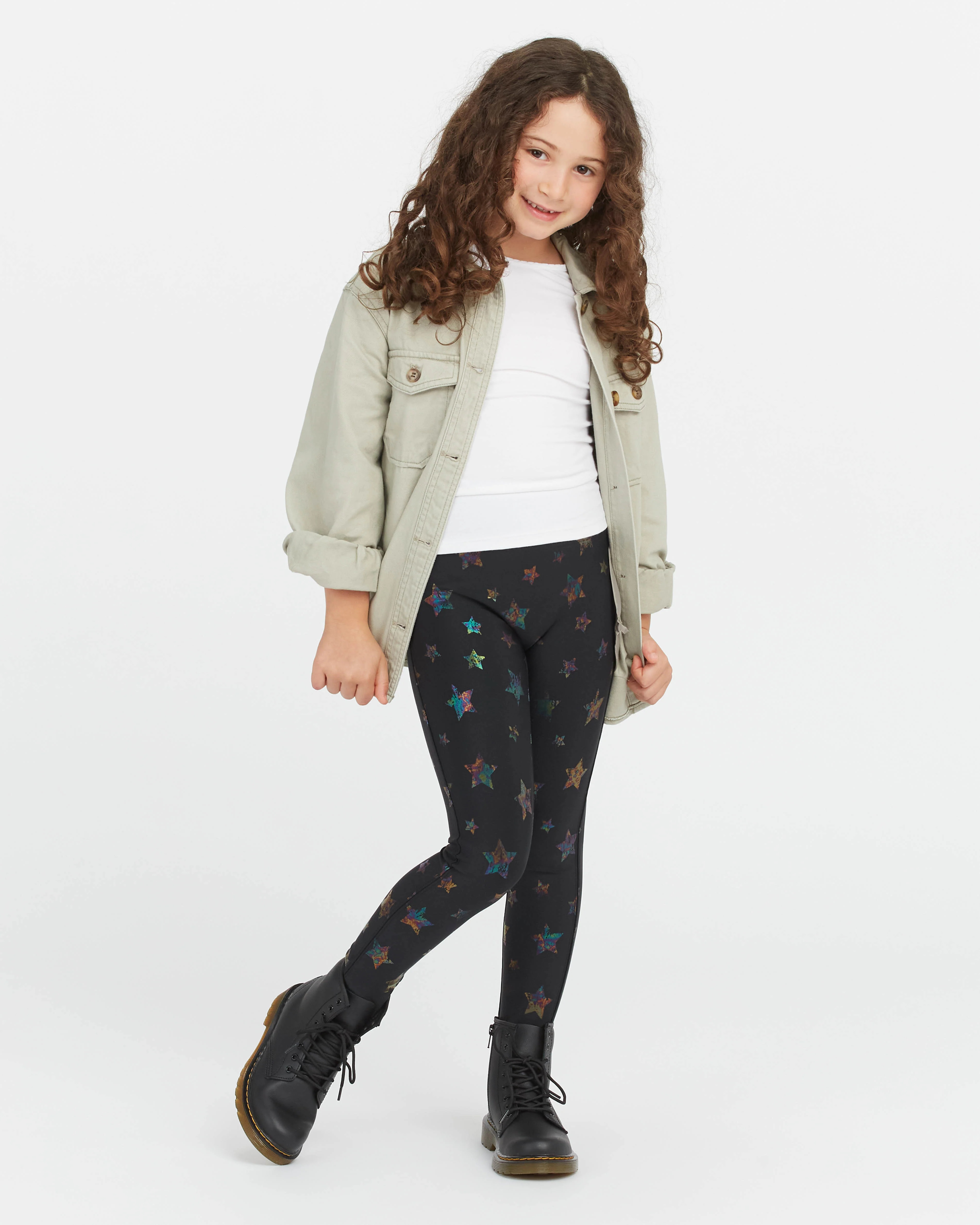 Girls Faux Leather Star Leggings | Spanx