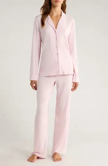 Nordstrom Moonlight Eco Knit Pajamas in Teal Mist at Nordstrom, Size Small | Nordstrom