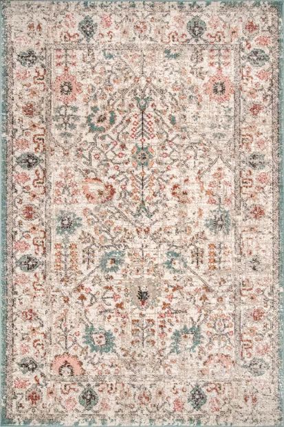 Beige Native Collage 5' 3" x 7' 7" Area Rug | Rugs USA