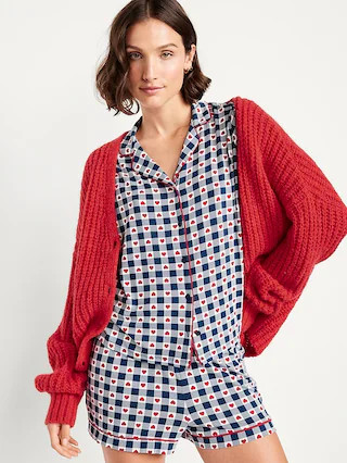 Sunday Sleep Knit Jersey Short Set | Old Navy (US)