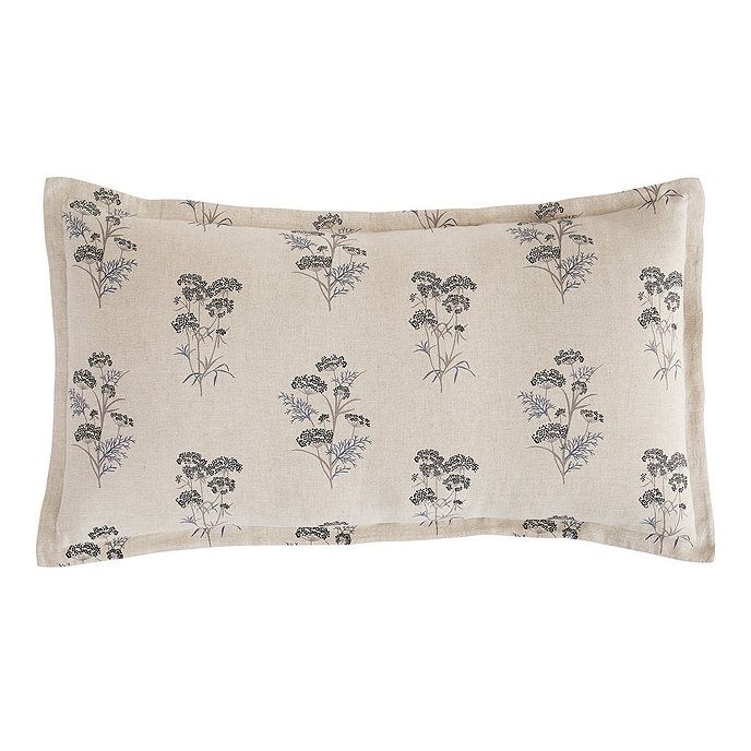 Ansen Botanical Floral Pillow Sham Best Linen Luxury Bedding | Ballard Designs, Inc.