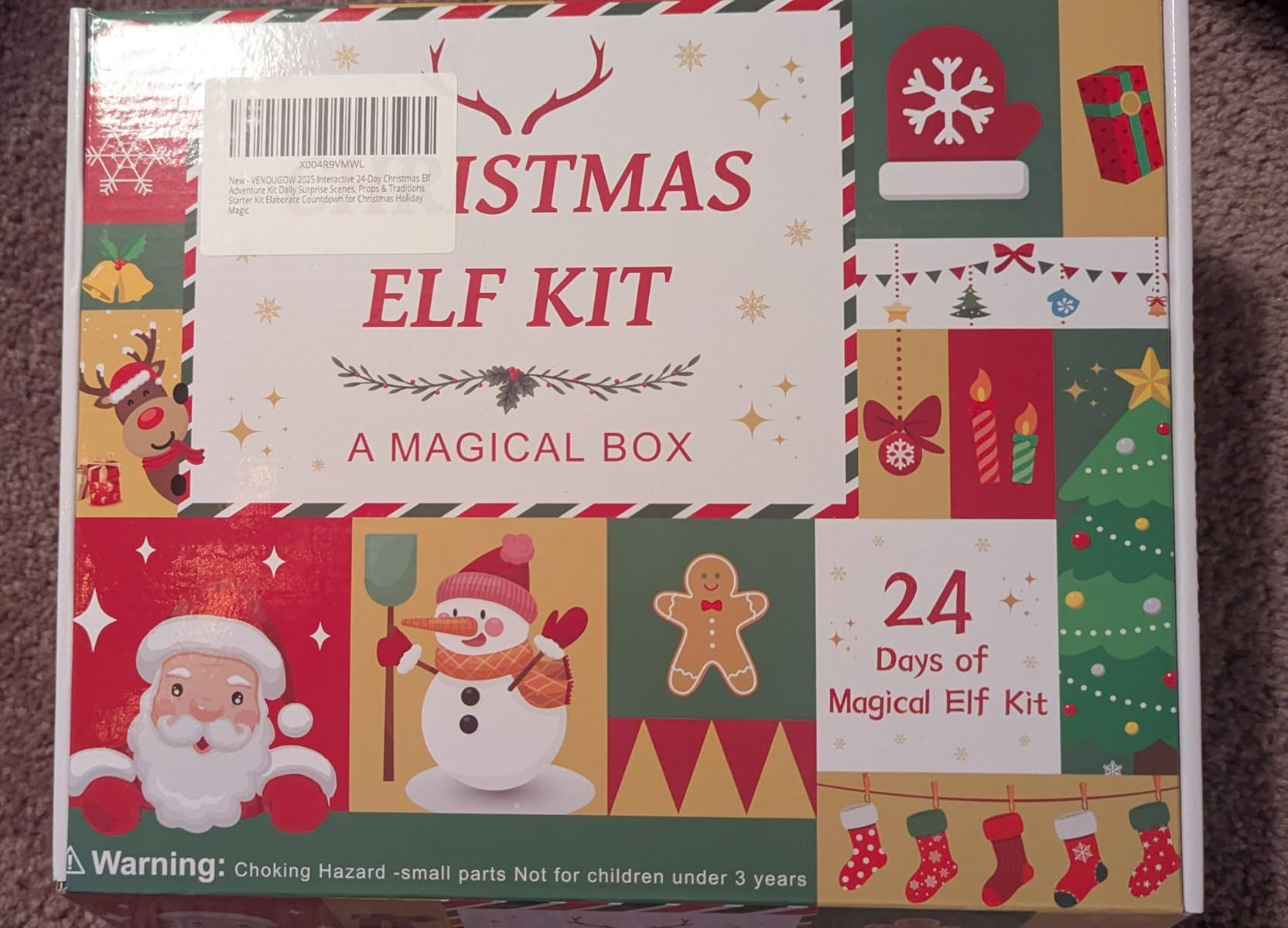 Elf Kit 24 Days of Christmas 2025 Interactive Daily Surprise Scenes Accessories & Idea Kits Elabo... | Amazon (US)