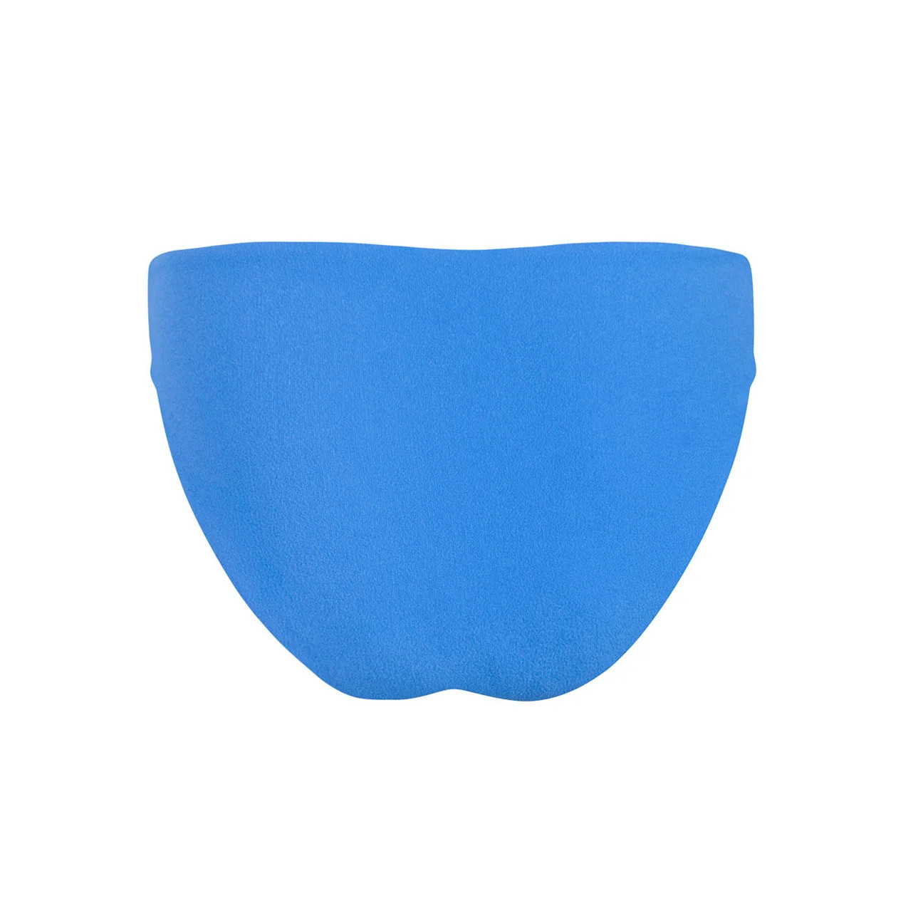 women's deep sea blue terry mid rise bikini bottom | Minnow