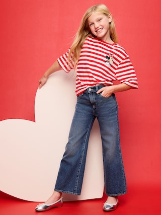 Old Navy x Disney Minnie Mouse Logo-Graphic T-Shirt for Girls | Old Navy (US)