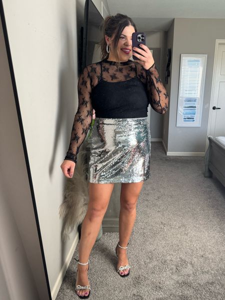 Holiday party outfit entirely from Amazon!! This sequin skirt and sequin blazer are a Black Friday deal!! You can also grab these Christmas party heels with a bow on Amazon as well as the lace top and black bodysuit, everything in size large 🖤✨

Midsize Christmas party, midsize holiday, midsize sequin, midsize Amazon, size 12 



#LTKmidsize #LTKsalealert #LTKHoliday