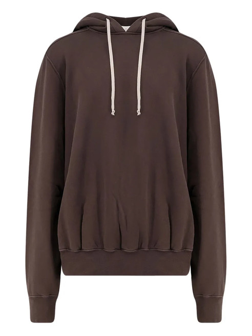 Rick Owens DRKSHDW Drawstring Cotton Hoodie | Brown | FARFETCH CA