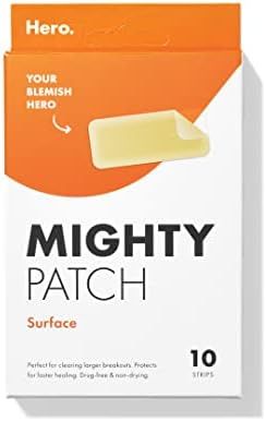 Mighty Patch Surface from Hero Cosmetics - Hydrocolloid Acne Pimple Patch for Covering Large Zit ... | Amazon (US)