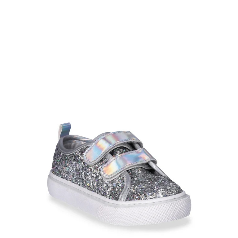 Wonder Nation Toddler Girls Canvas Skate Sneakers | Walmart (US)