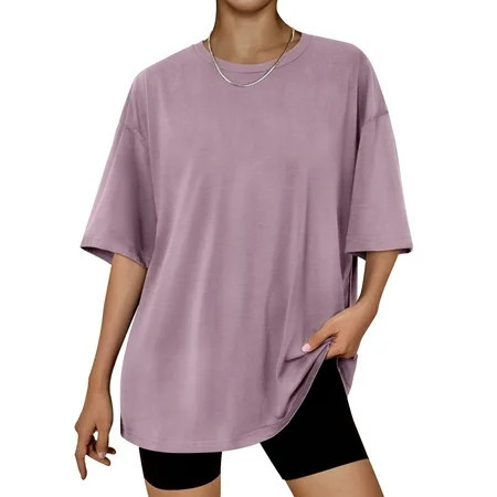 SUNBS Plus Size Tops for Women Workout T Shirts Short Sleeve Spring Tee Summer Clothes,Sizes S-3XL | Walmart (US)