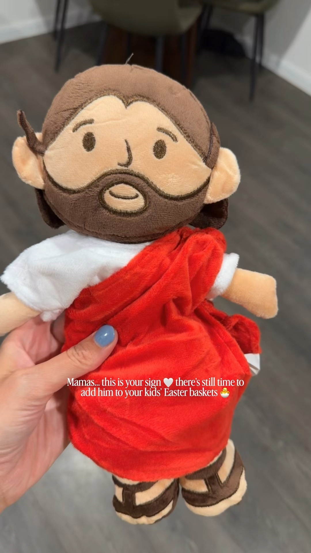 The other day Sonny was playing with all his stuffed animals and asked “mama, can you buy me a Jesus stuffy?” I mean, well of course!!!!!!!! Two days later and this was his reaction. 🥹

My heart!!! He would be perfect for Easter baskets!✝️

#Jesus #easter #easterbasketideas #eastersunday #moms