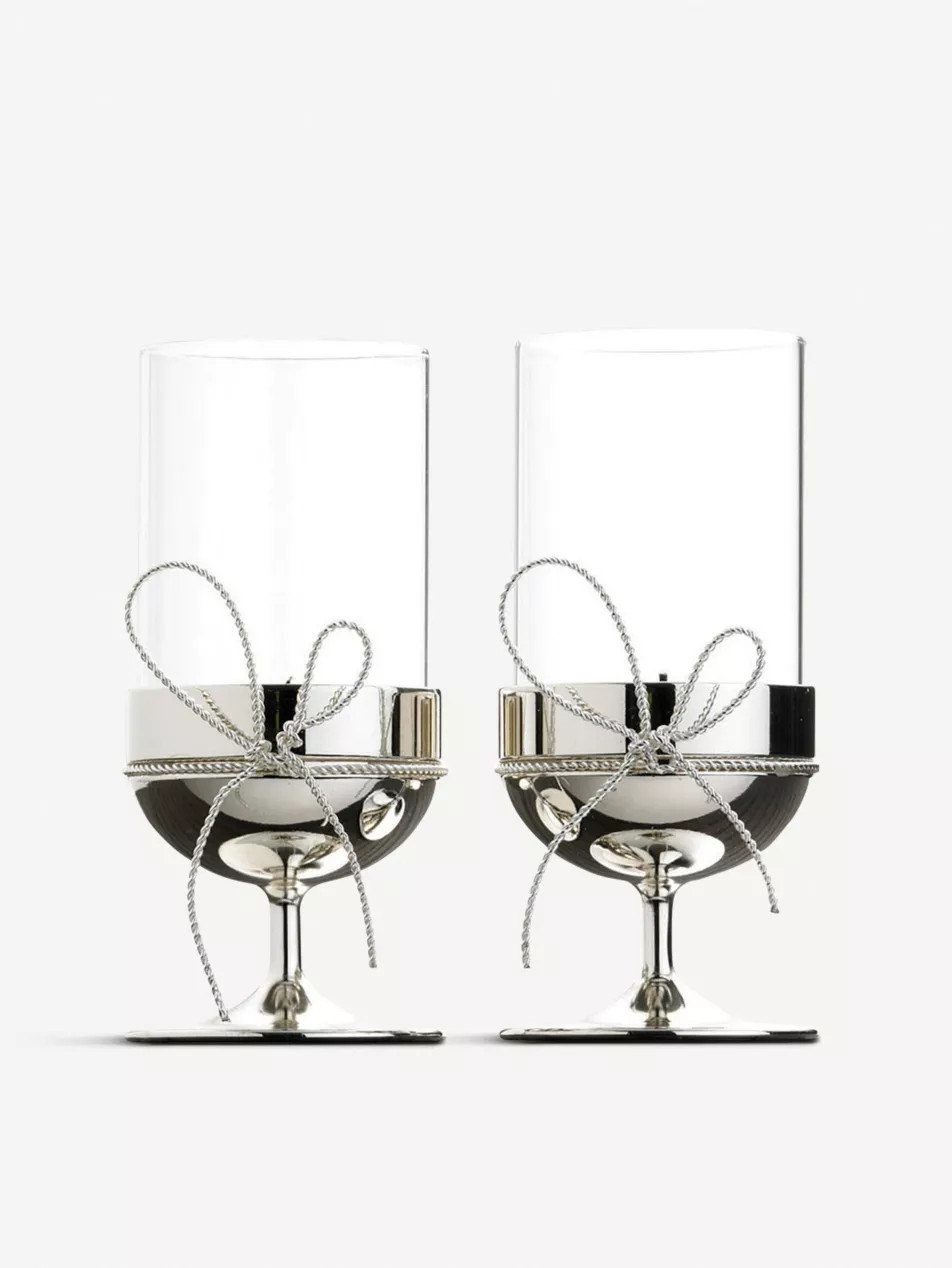 Set of two Love Knots tealight holders | Selfridges