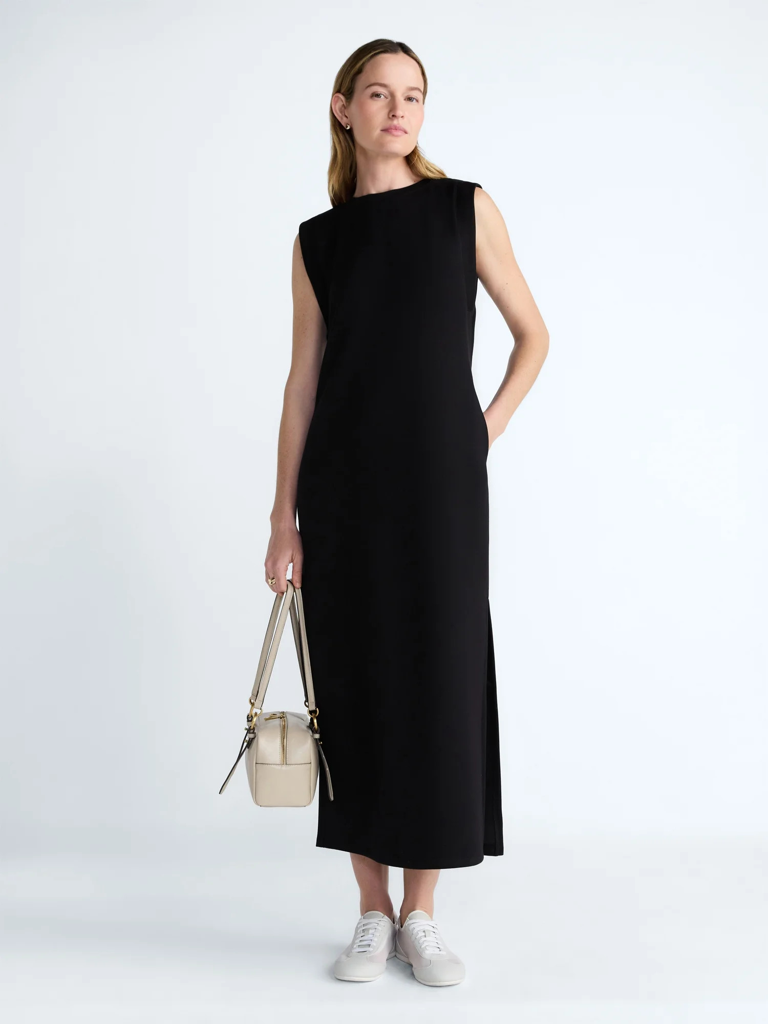 Scoop Women's and Women's Plus Scubaknit Sleeveless Maxi Dress, Sizes XS-4X | Walmart (US)