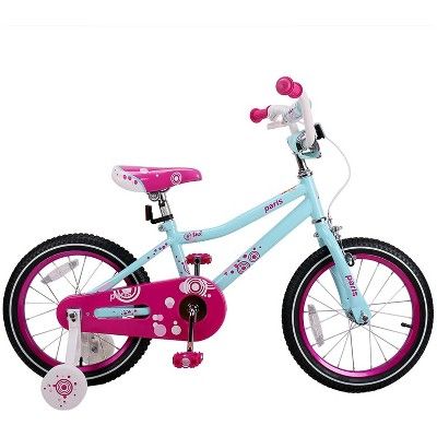 JOYSTAR Paris Kids Bike, Girls Bicycle for Ages 2-4, 32 to 41 Inches Tall, with Training Wheels a... | Target
