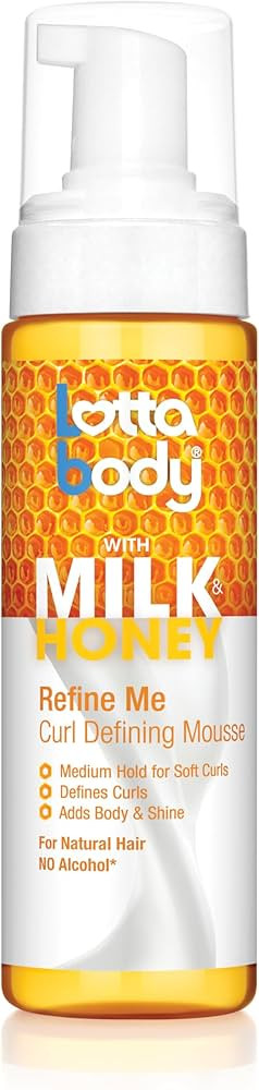 Lottabody Refine Me Curl Defining Mousse Medium Hold 7 Fl Oz | Amazon (US)