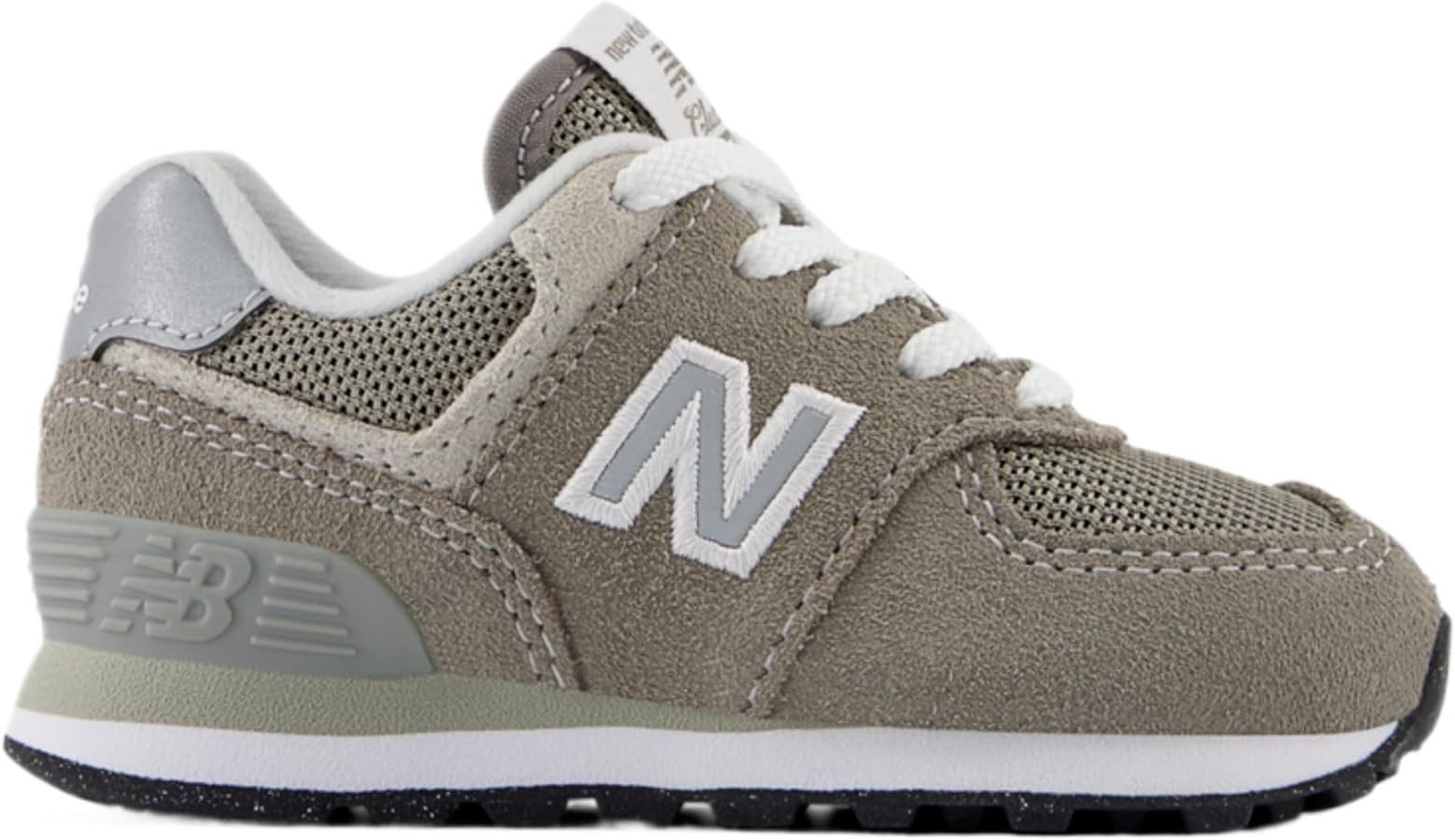 New Balance 574 V1 - Zapatillas con cordones para niños, Gris/Blanco, 10 niño pequeño | Amazon (US)