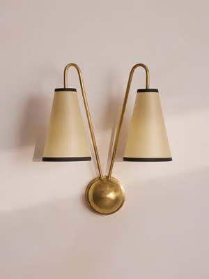 Clarke Wall Light, Antiqued Brass | Soho Home Ltd