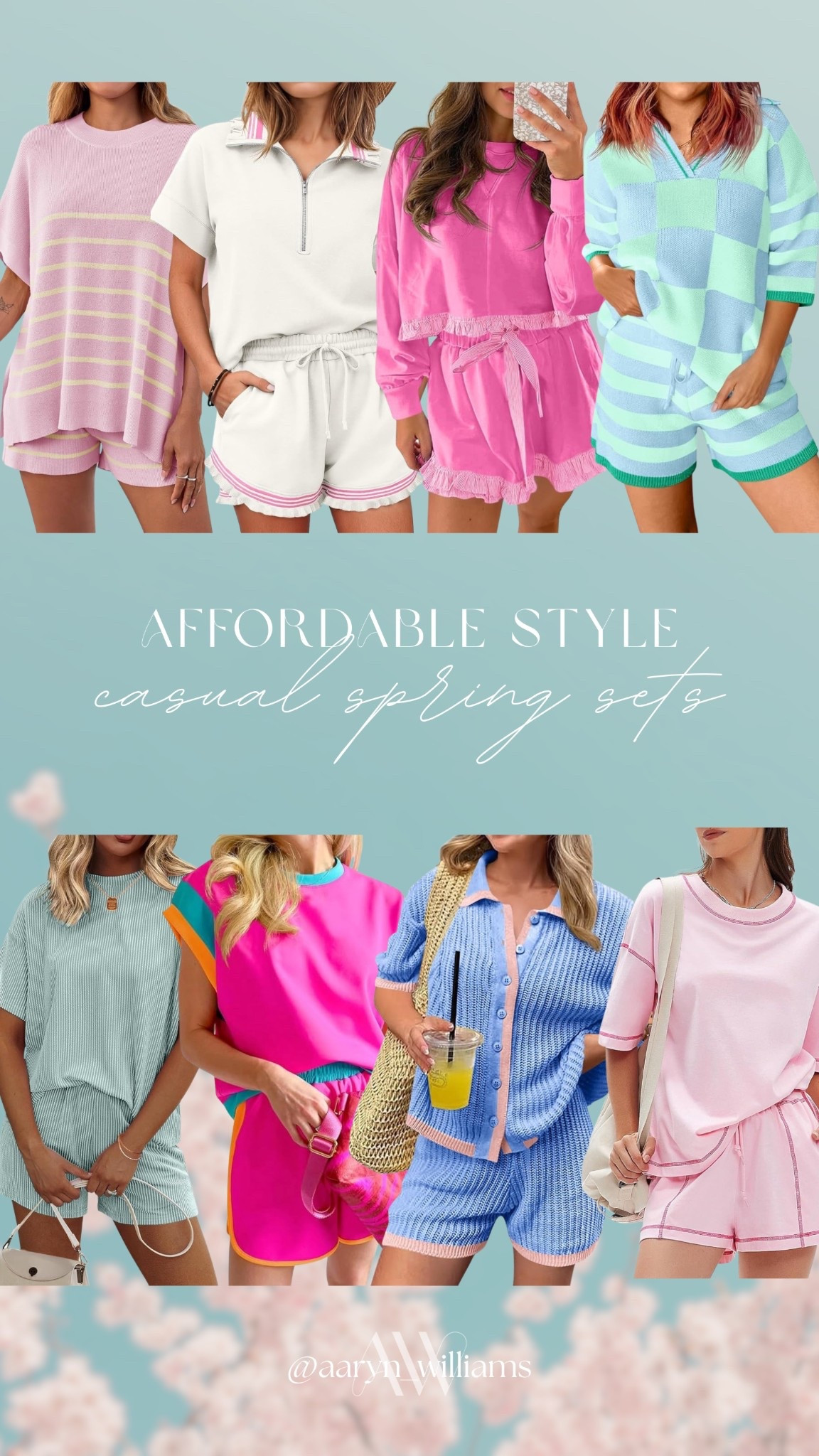 affordable casual spring sets 🌸
easy matching sets that are comfy, cute, and perfect for everyday wear. great for errands, school drop-off, travel days, and lounging while still looking put together 🤍 all budget-friendly finds

spring lounge sets, casual spring outfits, matching sets for women, affordable fashion, amazon fashion finds, comfy shorts set, spring athleisure, everyday outfits, cozy chic outfits, mom style outfits

#LTKPetite #LTKmomlife #LTKootd