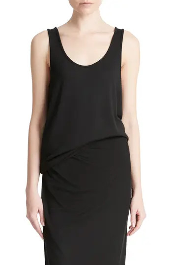 Vince Relaxed Scoop Neck Tank in Black at Nordstrom Rack, Size Medium | Nordstrom Rack