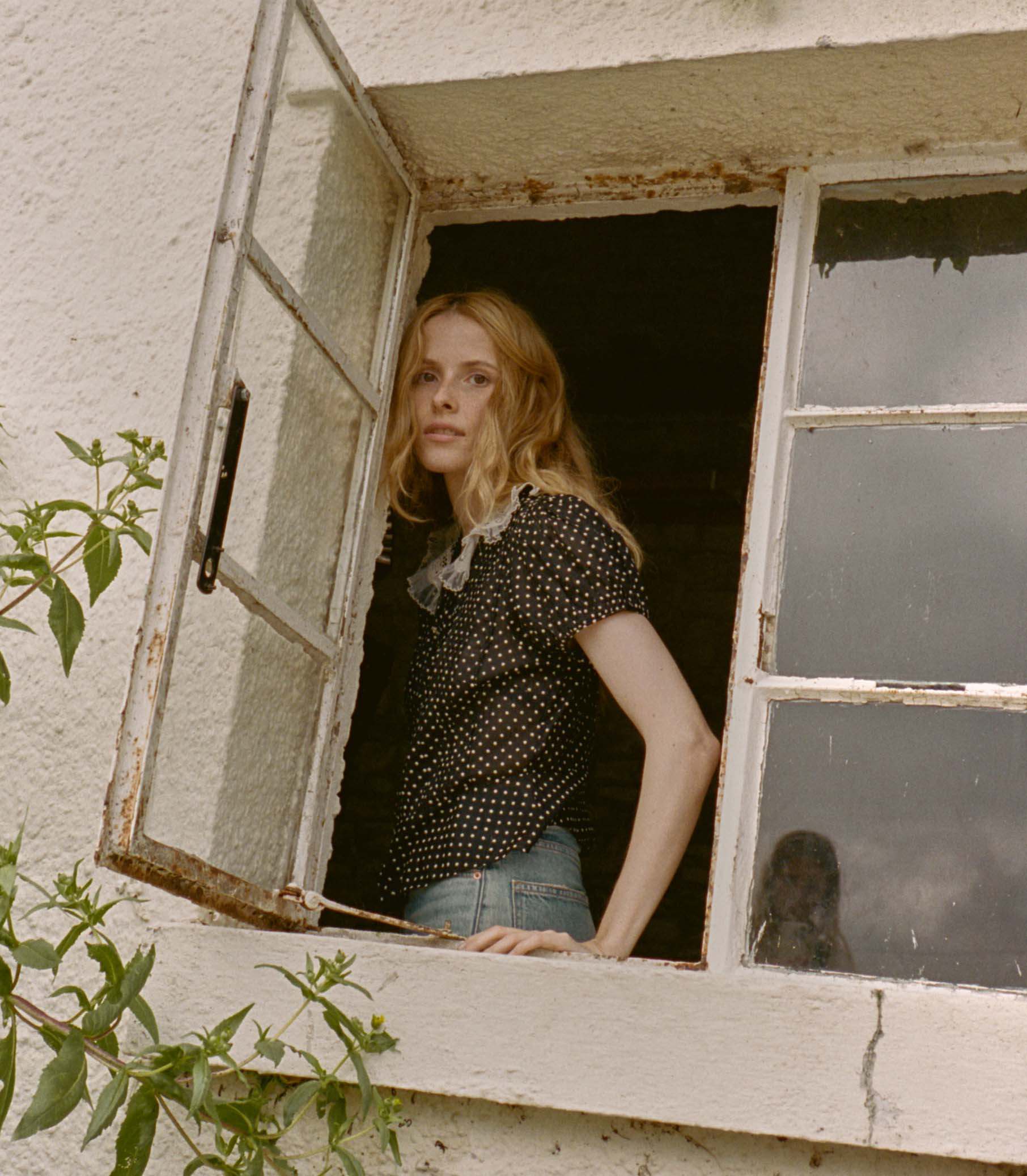 Oleta Top - Noir Dot | DÔEN | DOEN