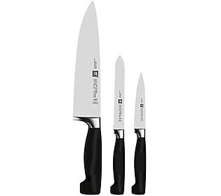 ZWILLING J.A. HENCKELS Four Star 3-Piece Starte r Knife Set | QVC