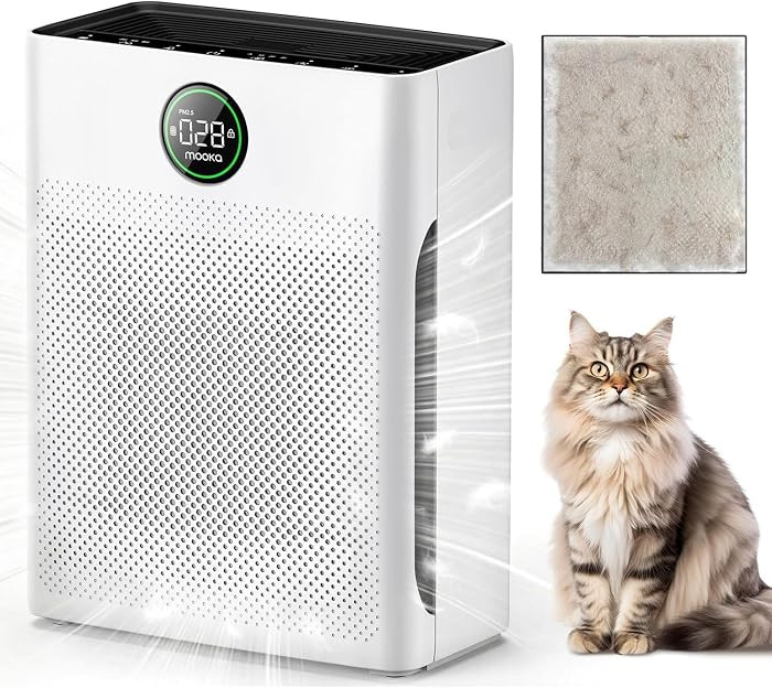 Air Purifiers for Home Large Room up to 2200sq.ft, MOOKA Air purifier for Home Pets with Washable... | Amazon (US)