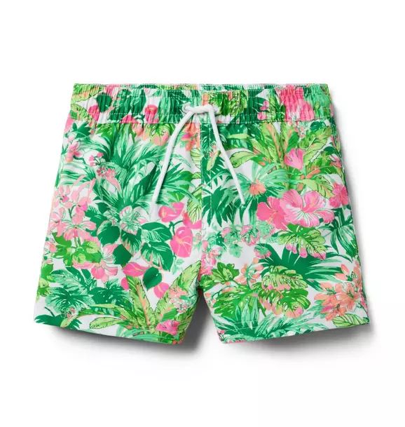 Recycled Tropical Floral Swim Trunk | Janie and Jack
