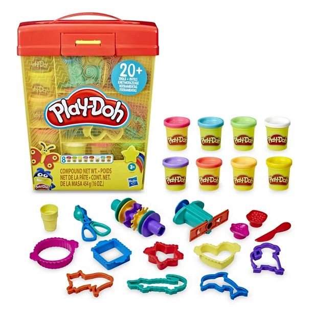 Only At Walmart: Play-Doh Large Tools, Storage Activity Set, 8 Cans | Walmart (US)
