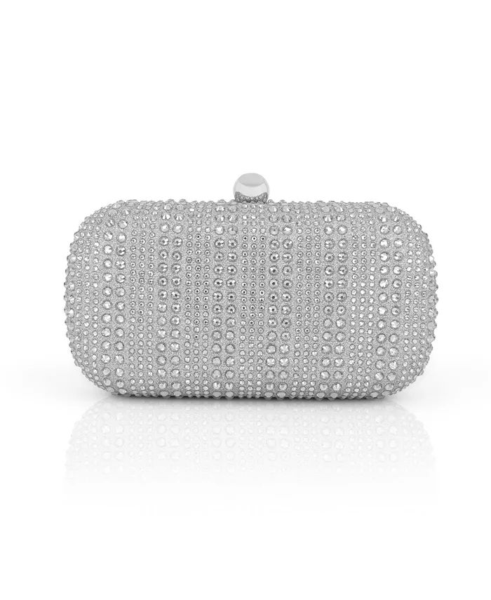 Woman's Arya Crystal Stripe Minaudiere Bag | Macy's