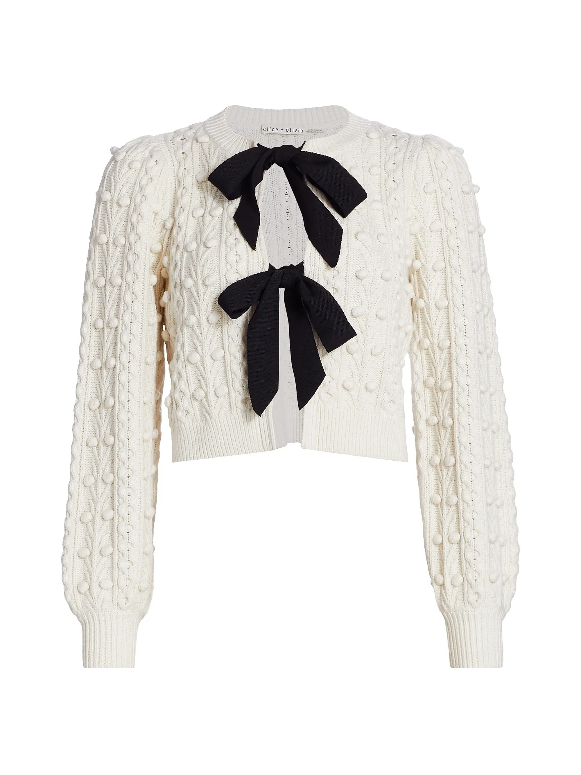 Kitty Puff-Sleeve Cardigan | Saks Fifth Avenue