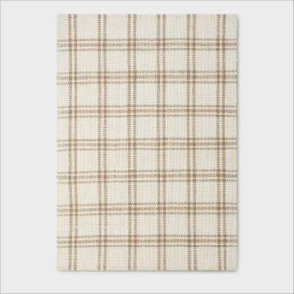 Cottonwood Plaid Wool/Cotton Area Rug