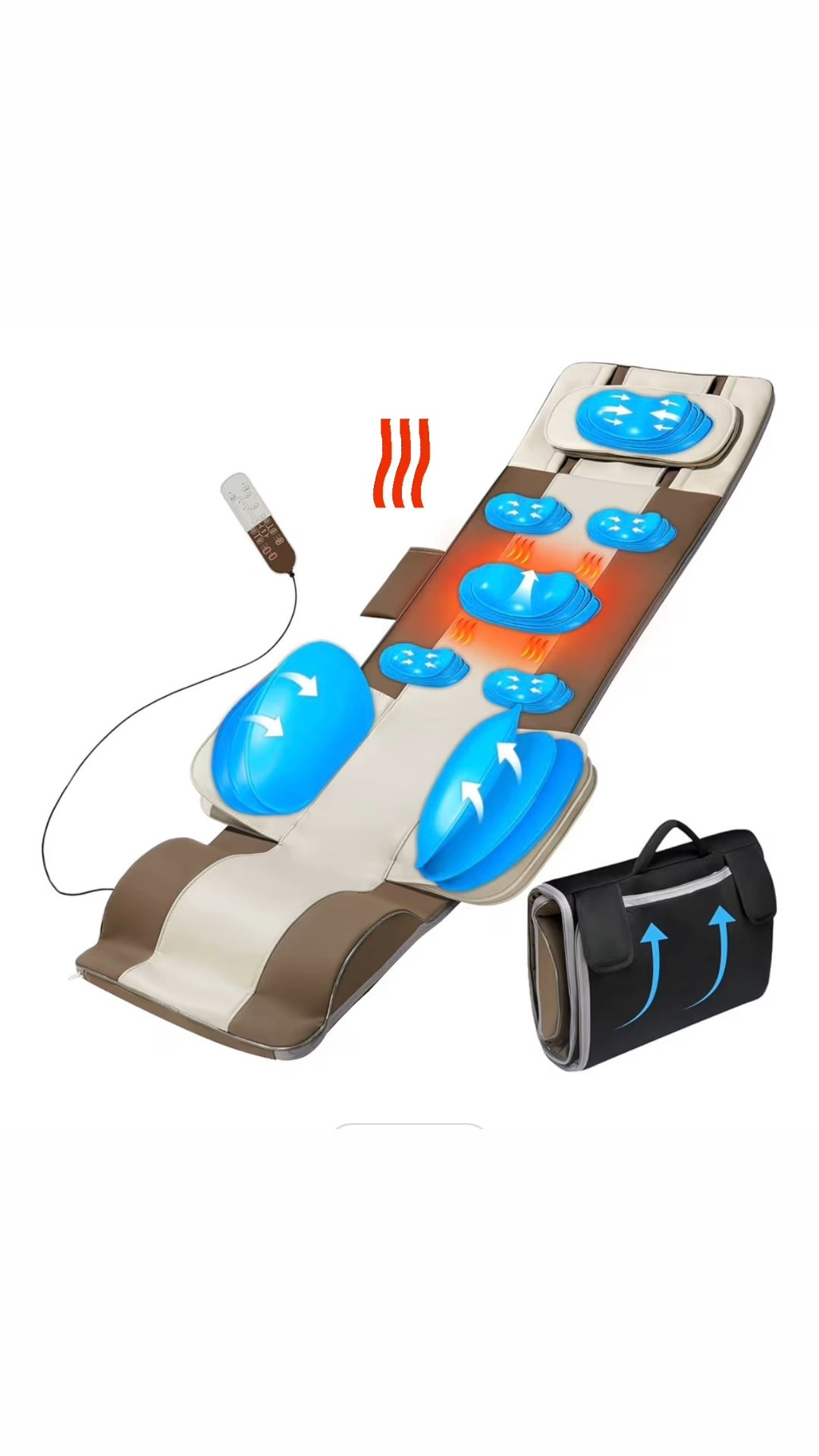 Recover, stretch, and relax at home with this full body massage mat designed to gently traction and stretch from neck to legs. Multiple program modes, adjustable intensity levels, and optional heat help relieve tension, support your lower back, and improve flexibility after long days or workouts. Foldable and portable so you can use it on your bed, sofa, or floor whenever your body needs a reset

#LTKselfcare