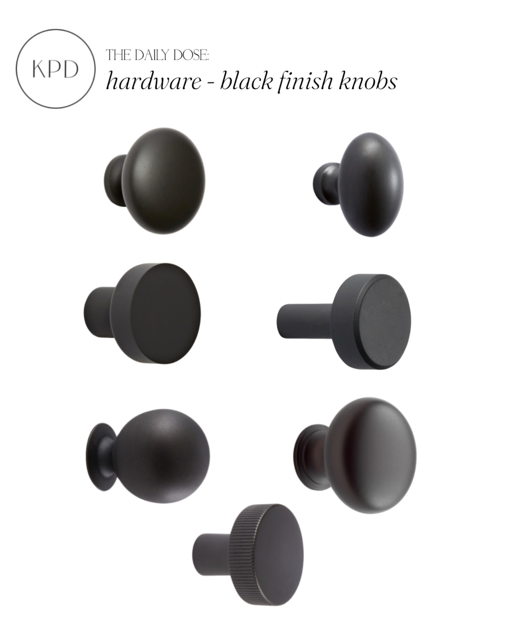 kpd the daily dose: black finish knobs - all our favorite styles from rejuvenation 

#LTKstyletip #LTKhome
