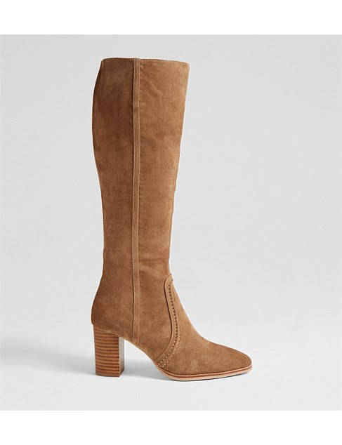 Ammla Light Choc Suede Knee High Boots | David Jones (Australia & New Zealand)