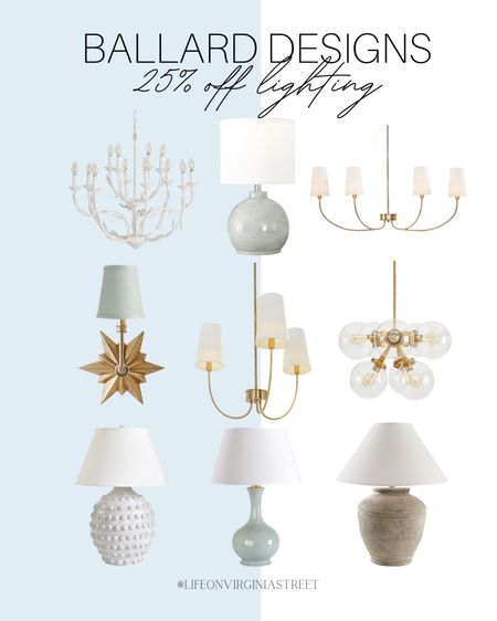 Lighting sale right now at Ballard Designs! Grab up to 25% off of my top favorites including chandeliers, sconces, and table lamps. 

ballard designs, table lamps, lighting sale, light fixture, chandelier, coastal style, coastal living, coastal home, coastal home decor, entry way lighting, bedroom decor, living room decor, gold chandelier

#LTKstyletip #LTKFind #LTKhome