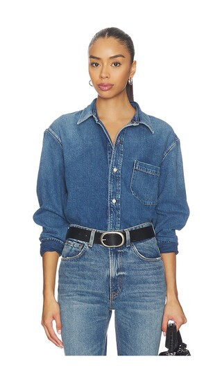 Citizens of Humanity Carter Shirt in Blue. - size M | Revolve Clothing (Global)