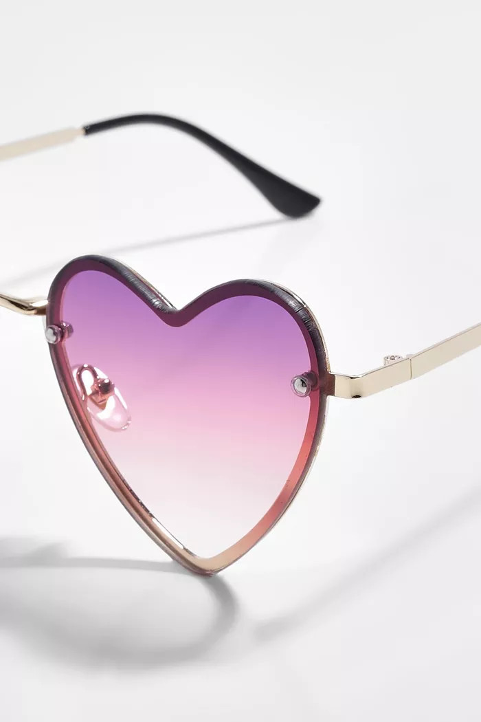 Ombre Heart Sunglasses | Boohoo.com (UK & IE)