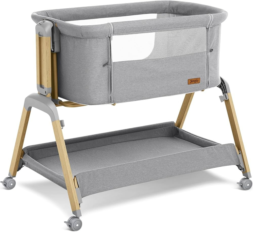 3 in 1 Baby Bassinet, Rocking Bassinets with Comfy Mattress and Wheels, Adjustable Height Bassine... | Amazon (US)