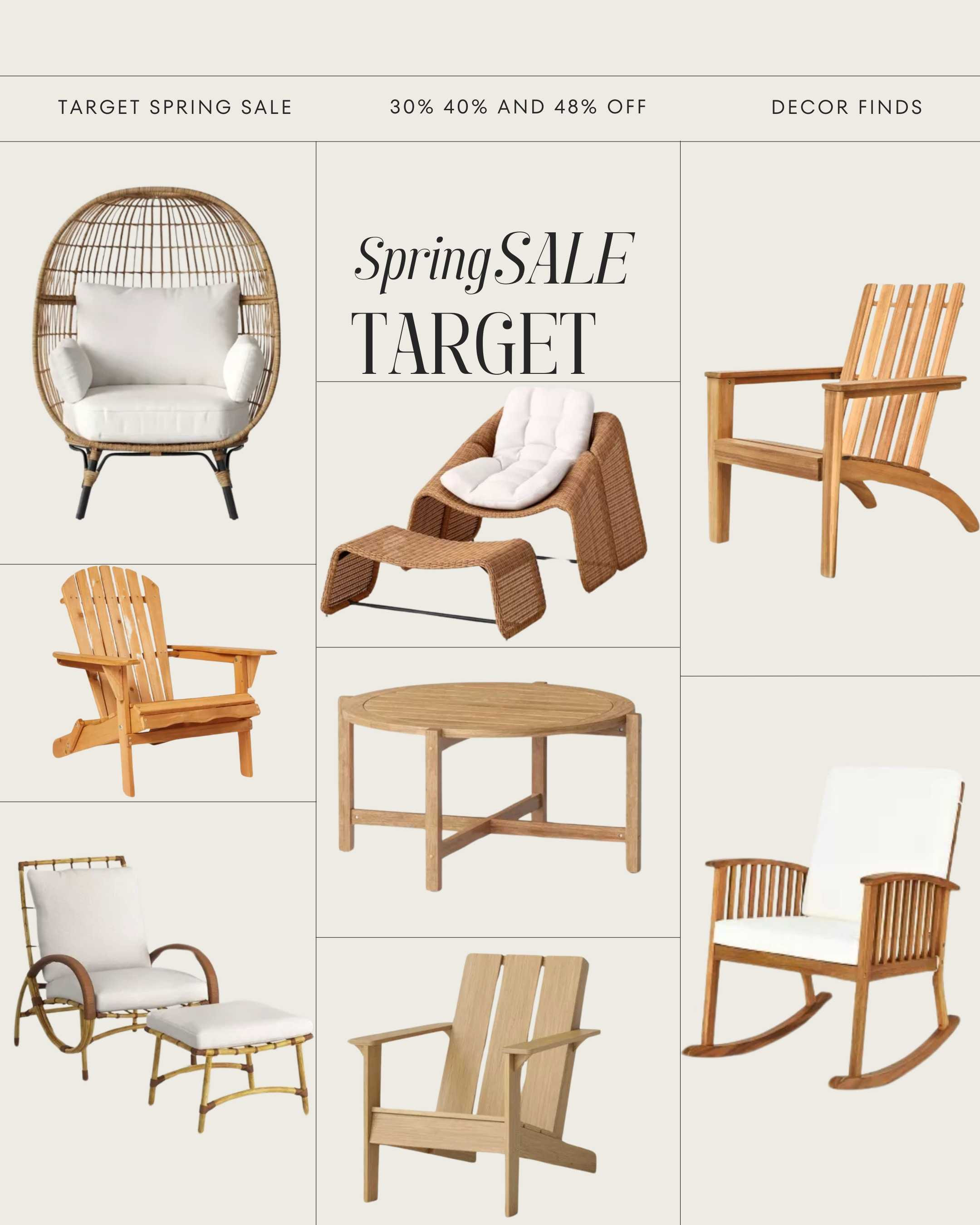 Target spring sale 30%40%48%off outdoor chairs

#LTKSeasonal #LTKsalealert #LTKhome