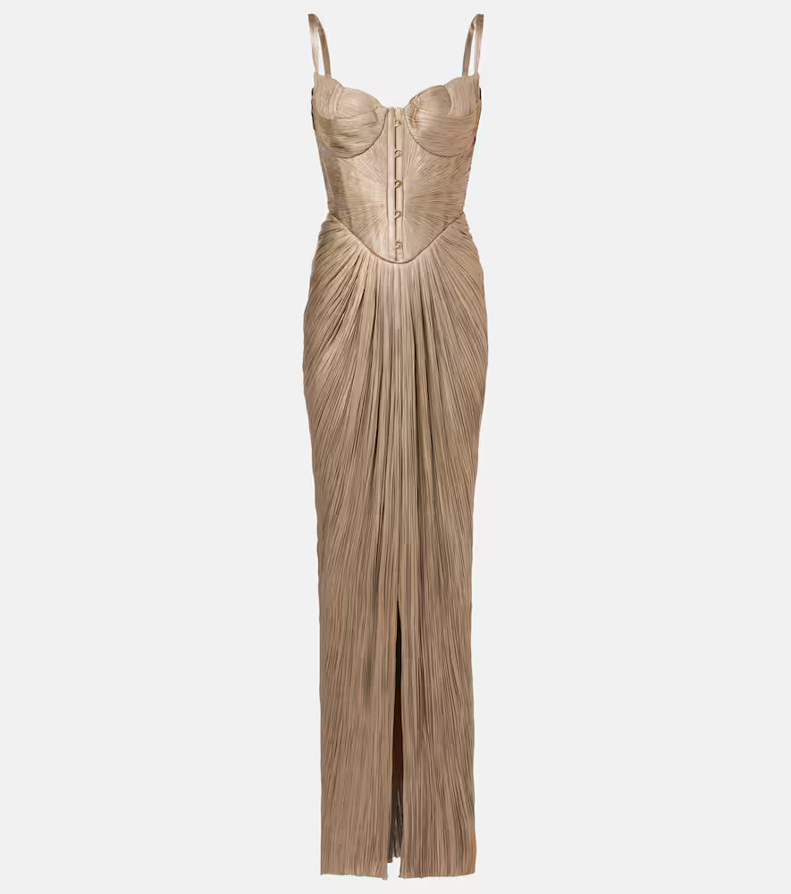 Maria Lucia Hohan Noemie gathered bustier gown | Mytheresa (US/CA)