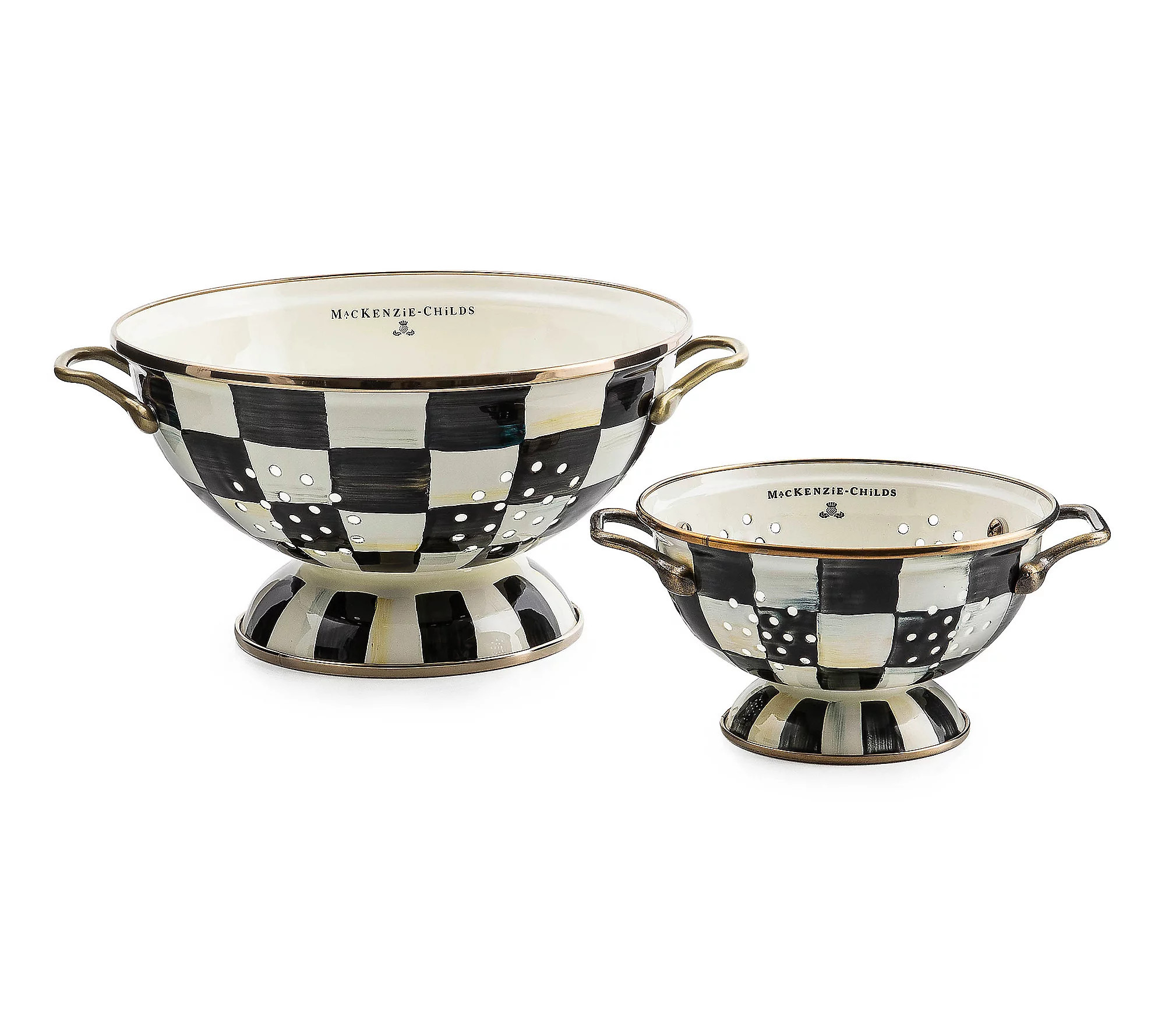 As Is MacKenzie-Childs Set of 2 Colanders | QVC